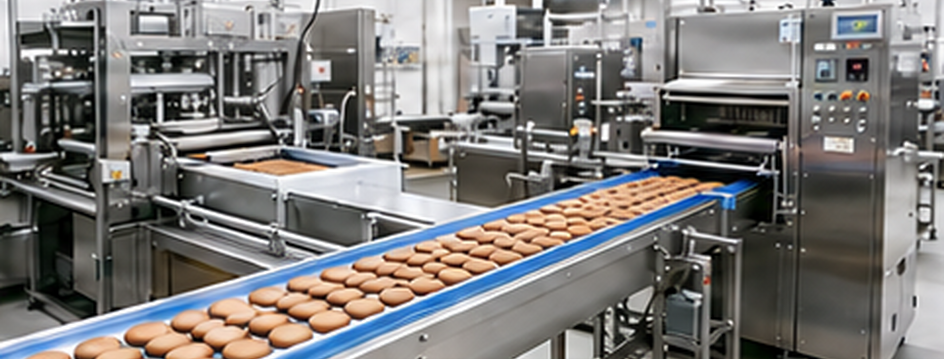 省力化された菓子製造ライン